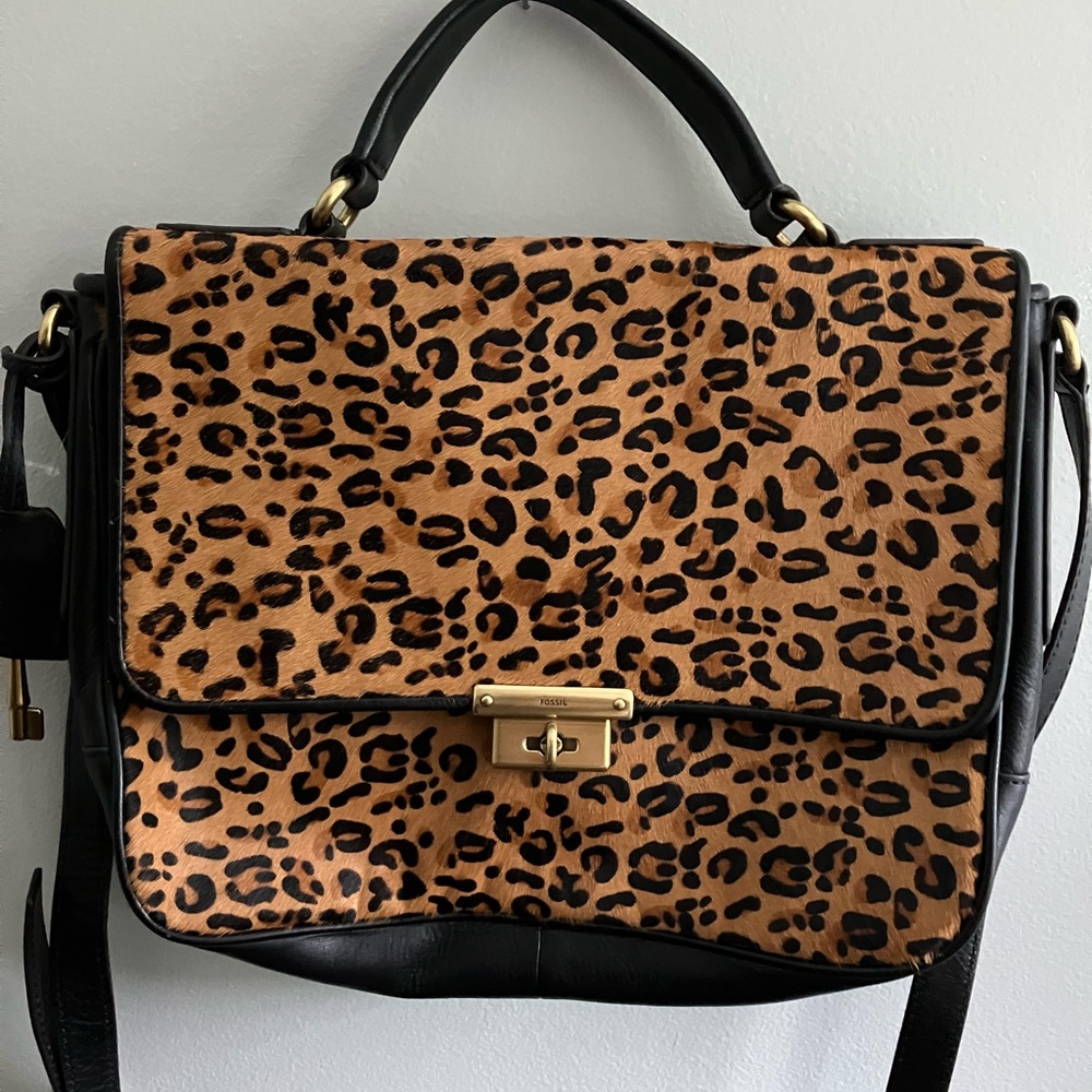 Fossil Cheetah Print Bag